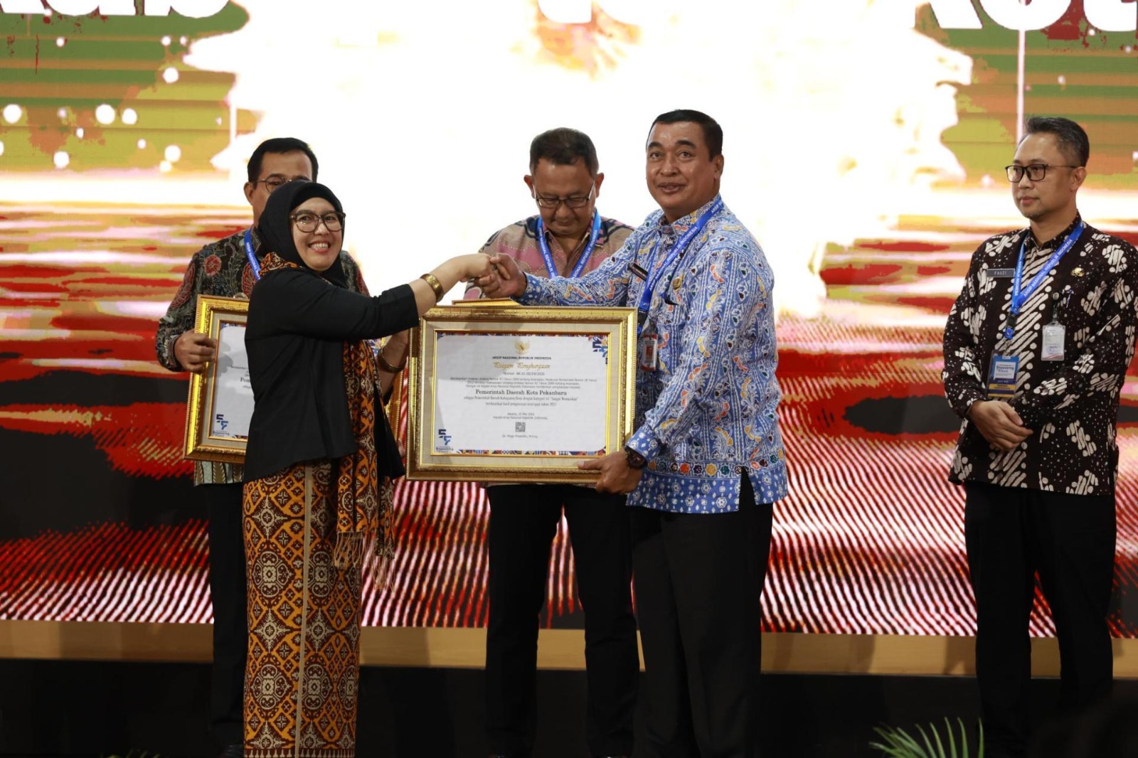 Pemko Pekanbaru Raih Penghargaan dari ANRI, Predikat Pengelolaan Arsip Sangat Memuaskan 