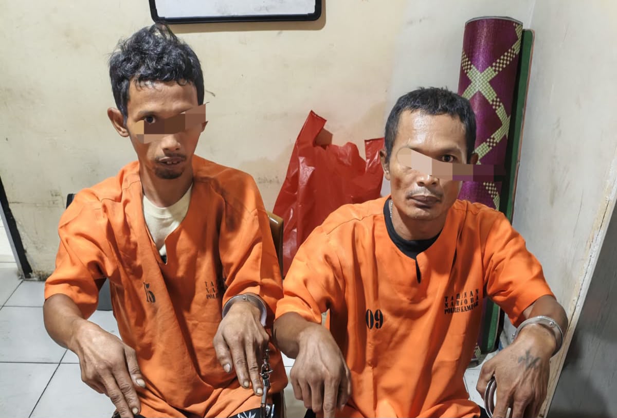 Polres Kampar Gerebek Rumah di Tapung Hulu, 2 Pria Ditangkap dan 22 Gram Sabu Disita
