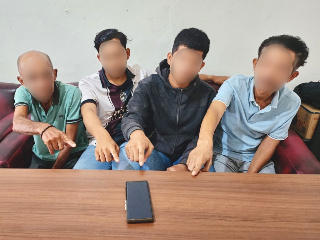 Handphone Kurir Hilang Saat Keributan, Polres Bengkalis Ringkus 4 Tersangka