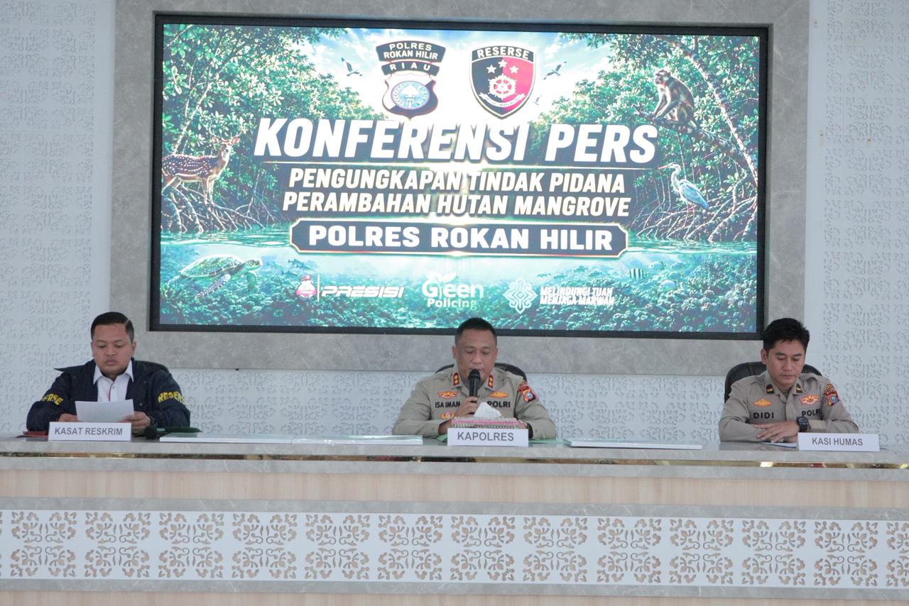 Rusak Kawasan Hutan Mangrove, Pengusaha di Rohil Diamankan Polisi