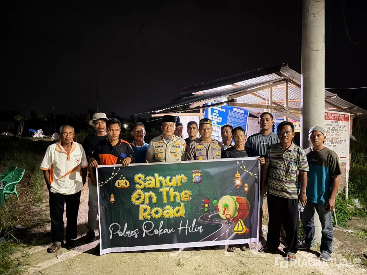 Jaga Kondusivitas, Kapolres Rokan Hilir Pimpin Sahur On The Road