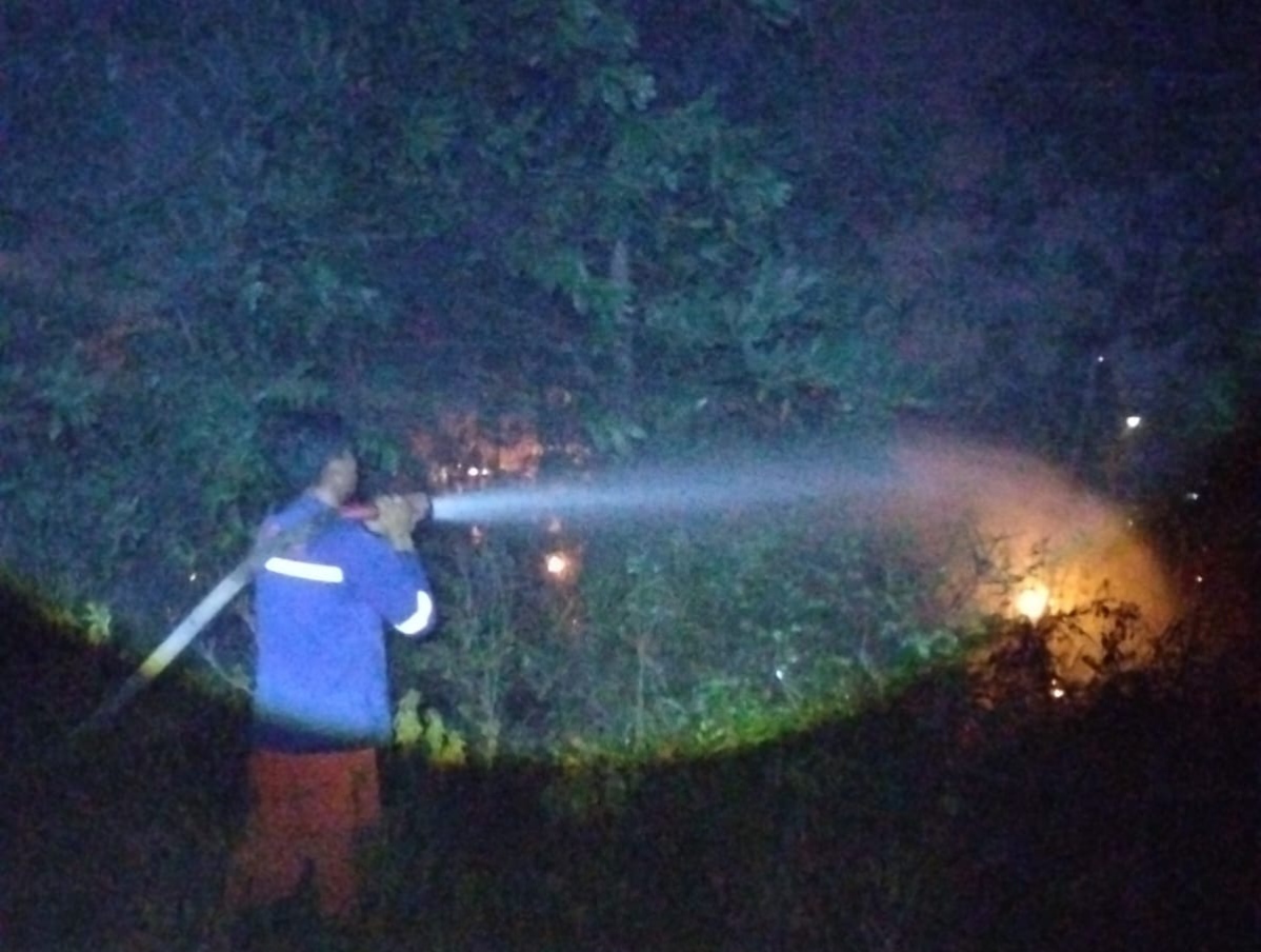 Bakar Sampah Diduga Picu Kebakaran Lahan di Tuanku Tambusai, BPBD Pekanbaru Gerak Cepat Kendalikan Api 