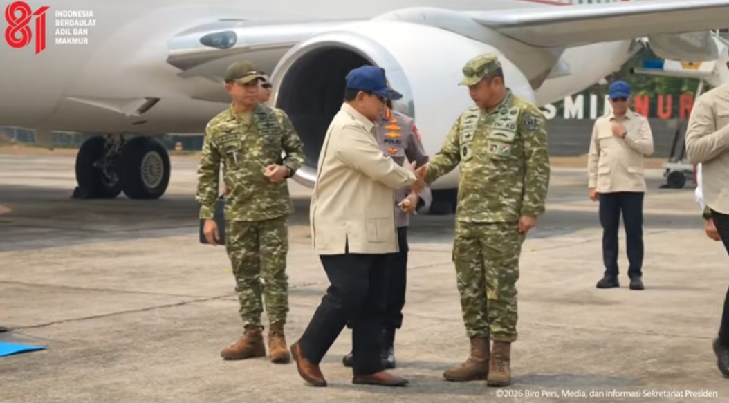 Presiden Prabowo Tiba di Riau, Dijadwalkan Tinjau Karhutla di Kampar