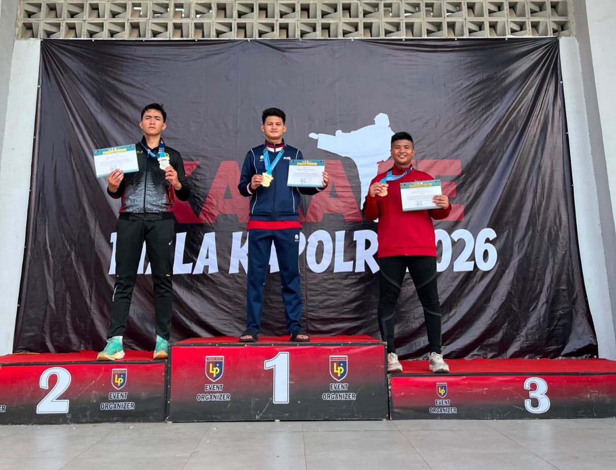 Bripda Fadlur Rahman Sumbang Medali untuk Polda Riau di Kejurnas Karate Piala Kapolri 2026