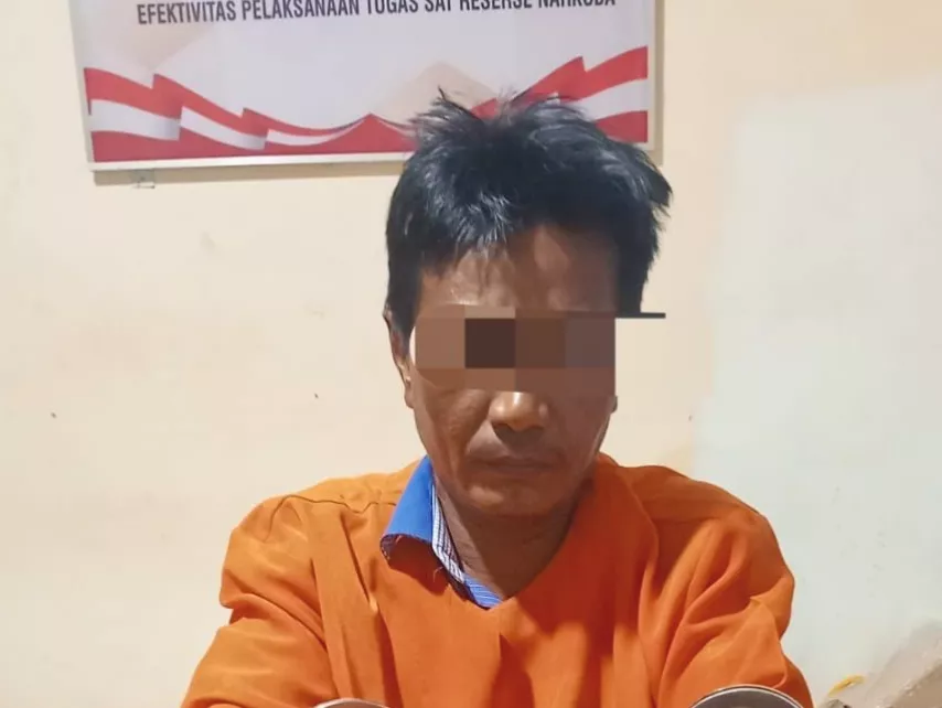 Satresnarkoba Polres Kampar Tangkap Pengedar Ganja Kering di Salo