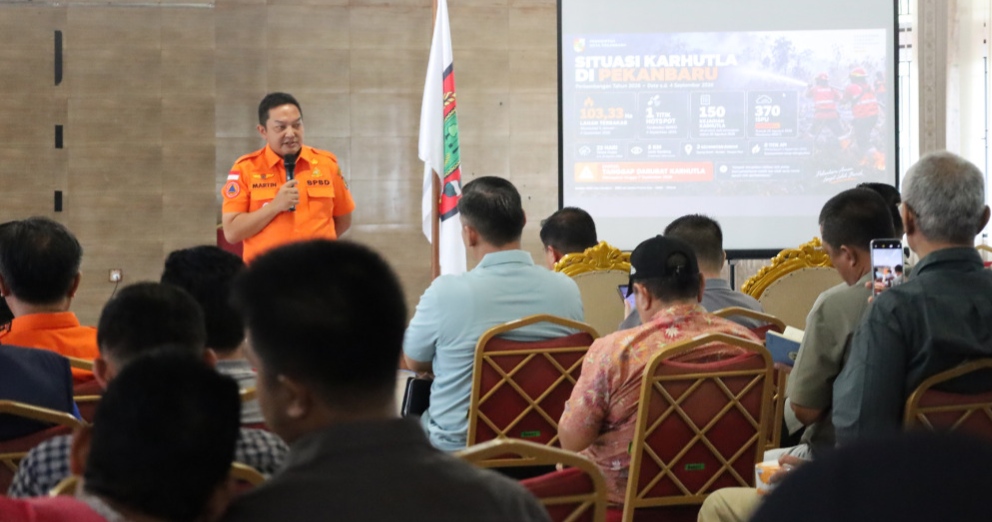 Instruksi Wako Pekanbaru Dijalankan, Penanagan Karhutla Diperkuat hingga Tingkat Kelurahan