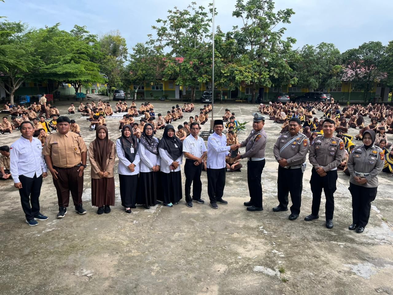 Polisi Kampar Edukasi Pelajar Lewat Police Goes to School dan Green Policing