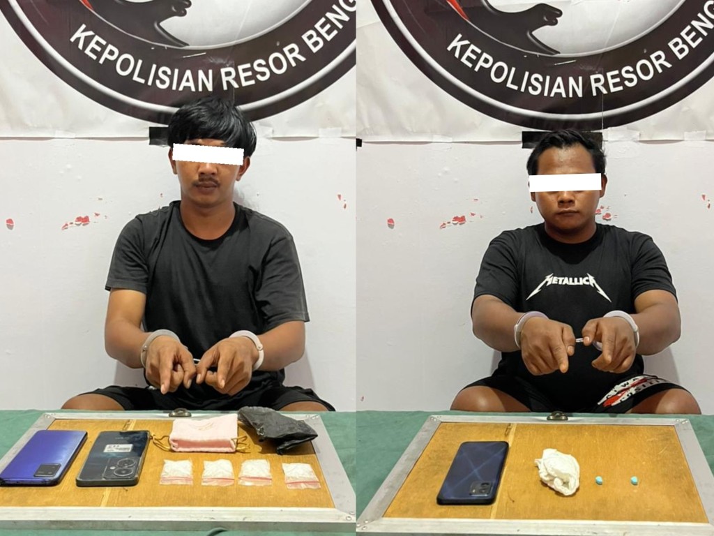 Satresnarkoba Polres Bengkalis Ringkus 2 Pengedar Sabu dan Ekstasi