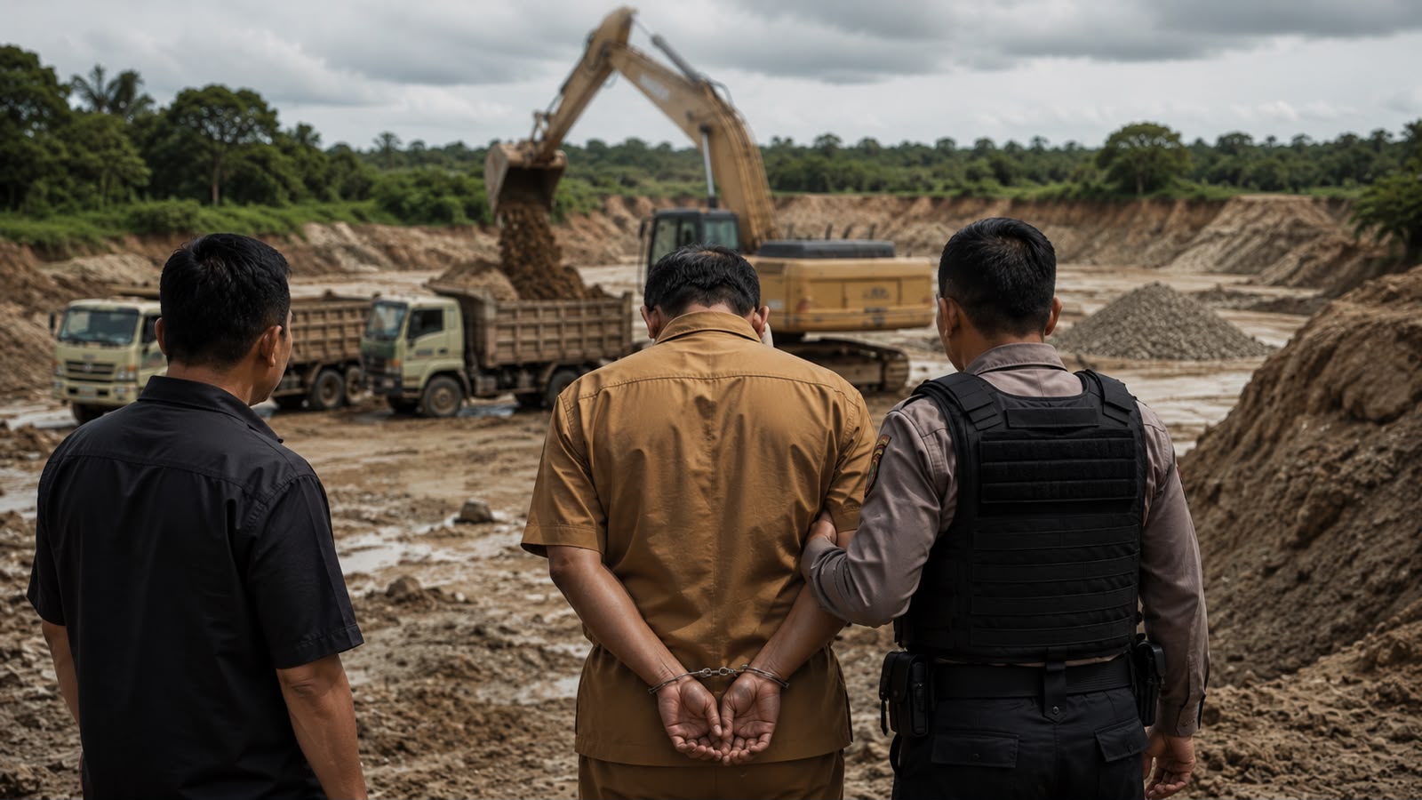 Penahanan Oknum Kadus Kerumutan Ditangguhkan, Polisi Pastikan Kasus Galian C Ilegal Tetap Berlanjut