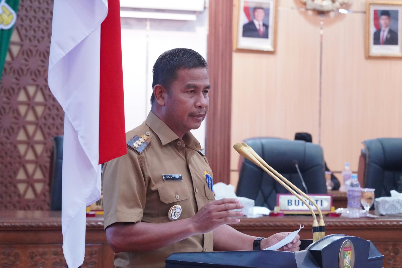 Bupati Kampar Sampaikan Jawaban soal Ranperda Perubahan APBD 2026