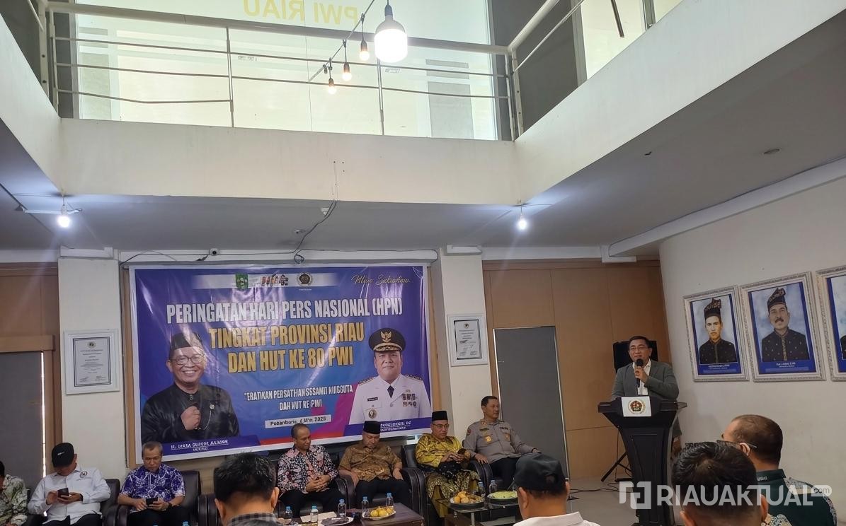 HPN dan HUT PWI ke-80 di Riau Digelar Sederhana, Doa Bersama untuk Almarhum Zulmansyah 
