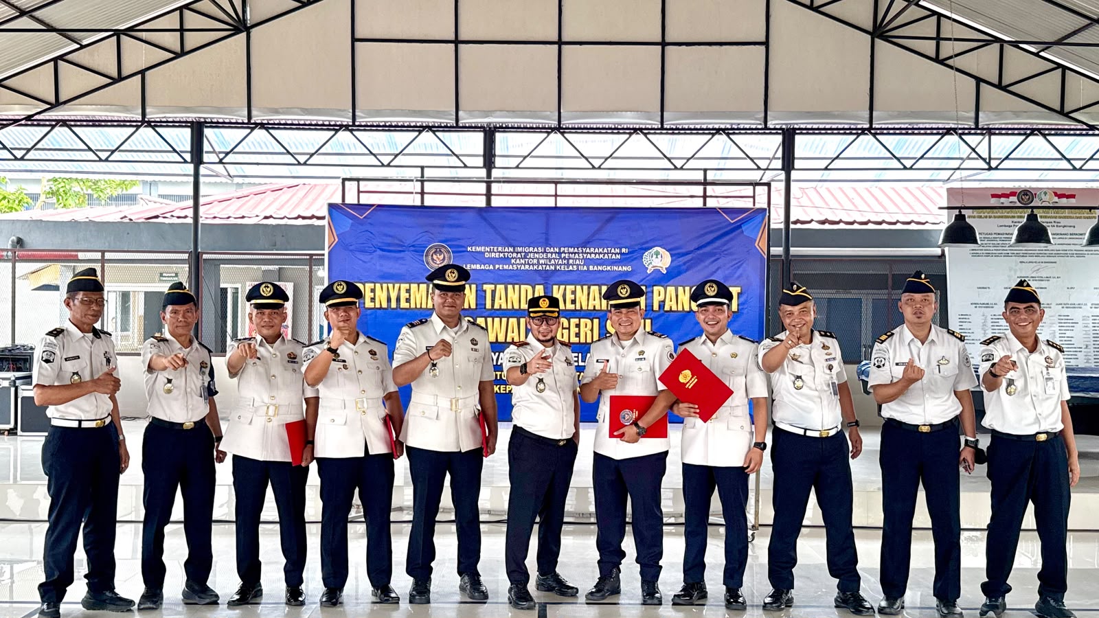 Lima Pegawai Lapas Bangkinang Naik Pangkat