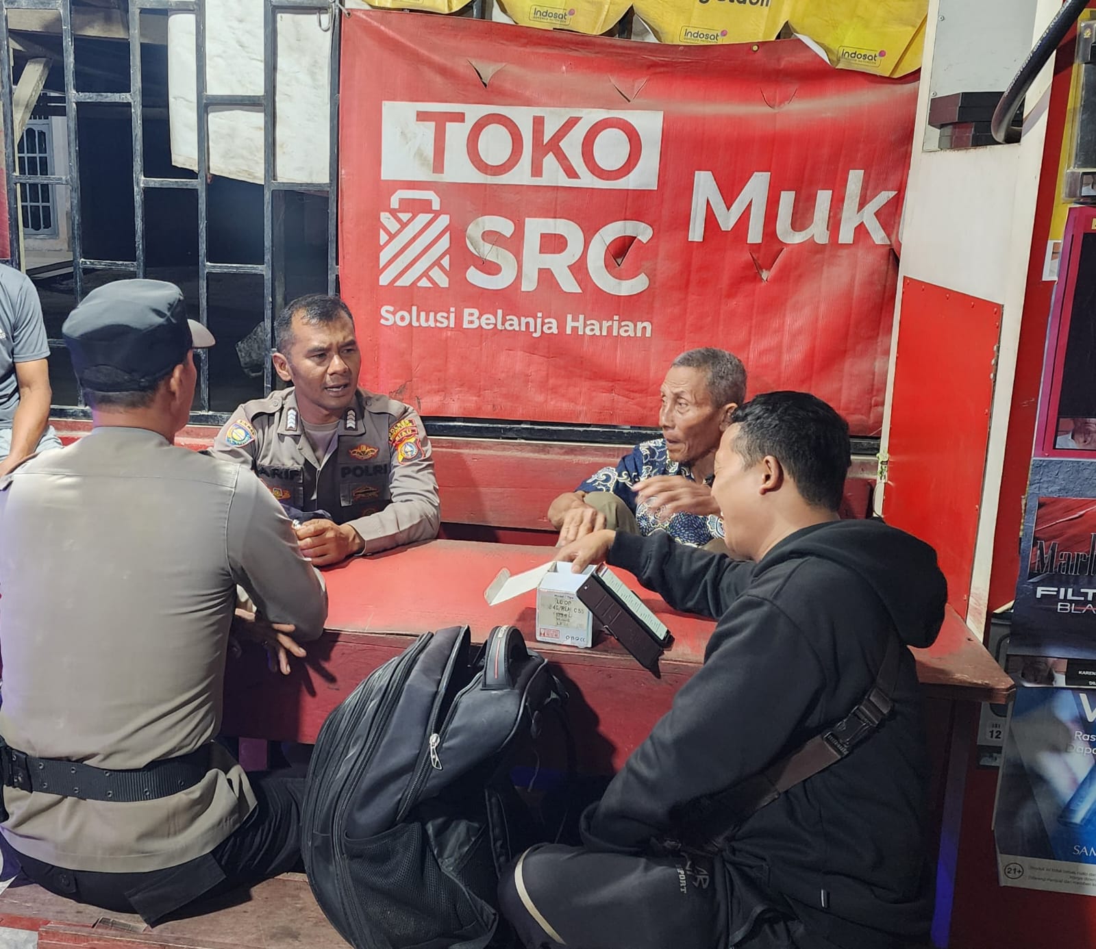 Jaga Keamanan Lingkungan, Polisi Ajak Warga Bangko Mukti Aktifkan Satkamling