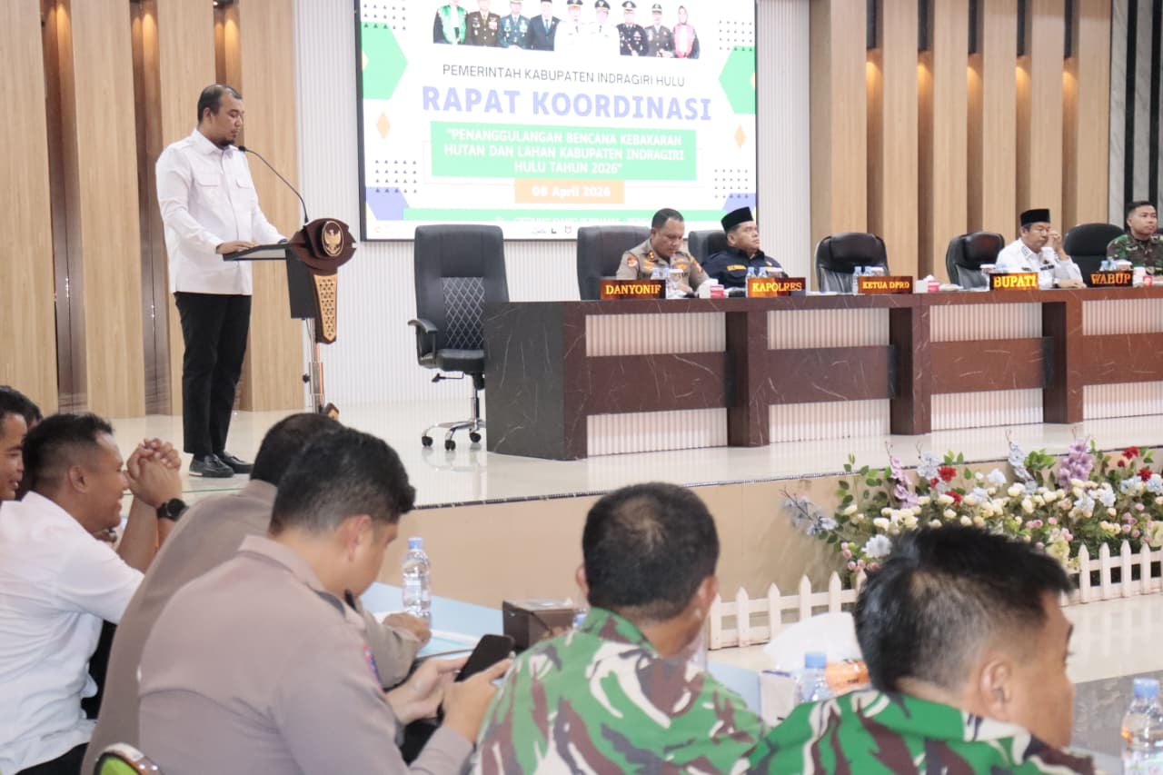 Pemkab Inhu Perkuat Kesiapsiagaan Karhutla, Tetapkan Status Siaga Darurat hingga November 2026