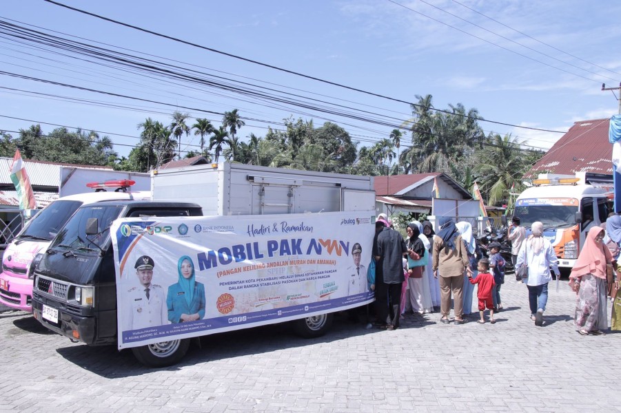 Pemko Pekanbaru Sediakan Sembako Murah Lewat Mobil Pak Aman, ini Jadwal Operasionalnya