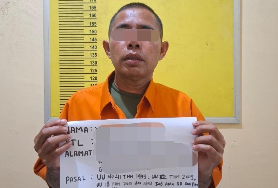 Buronan Karhutla Siak Ditangkap, Diduga Bakar Gambut untuk Buka Kebun Sawit