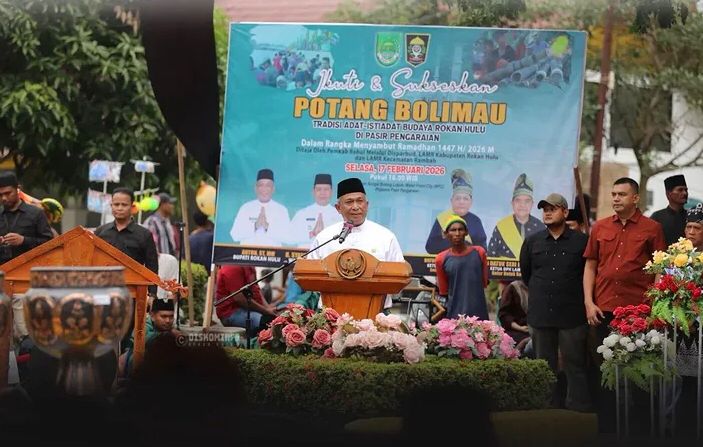 Tradisi Bolimau Adat Semarakkan Ramadan di Luhak Kepenuhan, Wabup Rohul Apresiasi Pelestarian Budaya