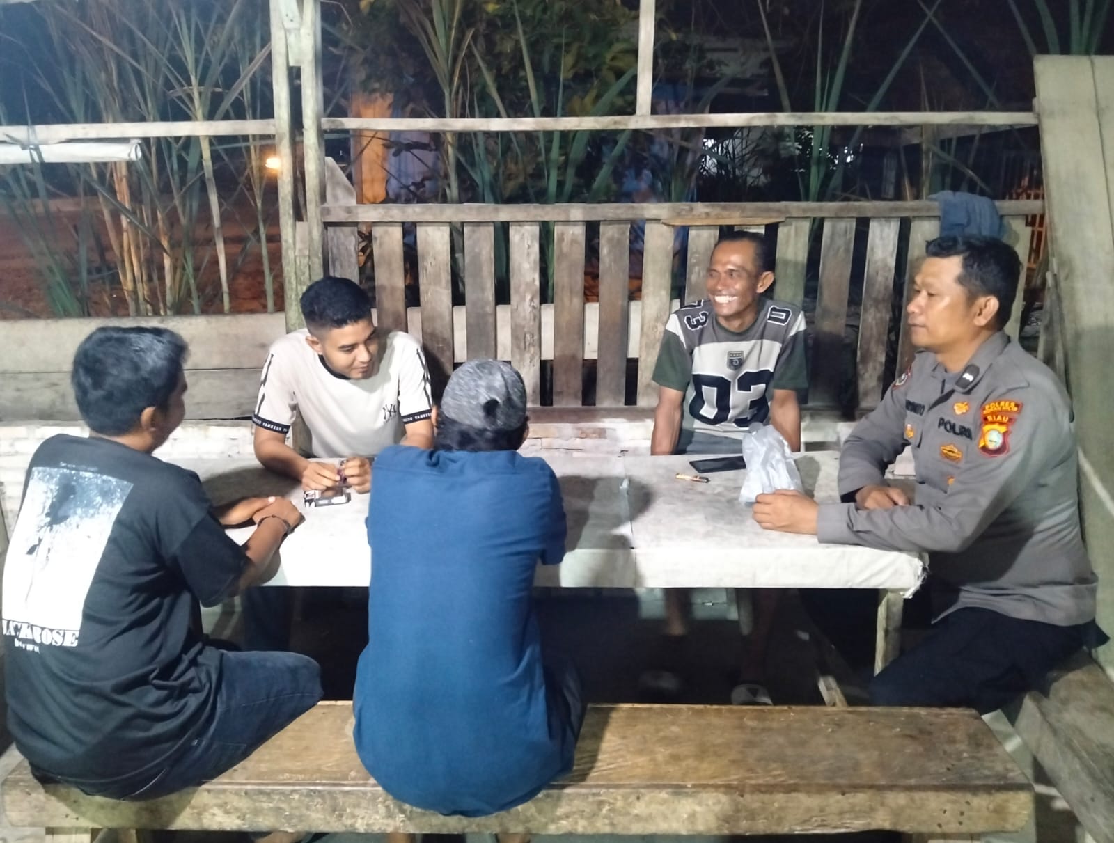 Cegah Gangguan Kamtibmas, Polisi Gencarkan Sosialisasi Satkamling di Bangko Pusako