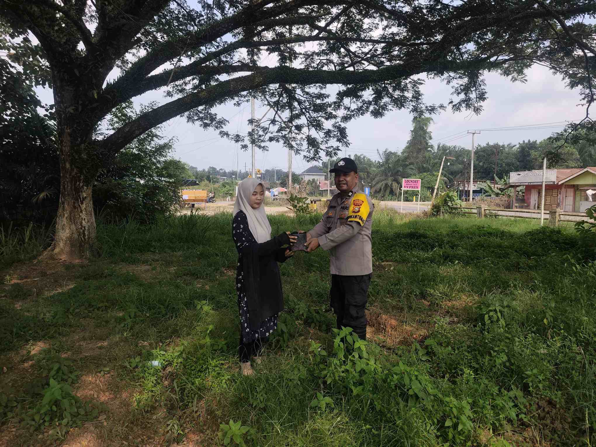 Polsek Bangko Pusako Sosialisasikan Program Green Policing Kapolda Riau