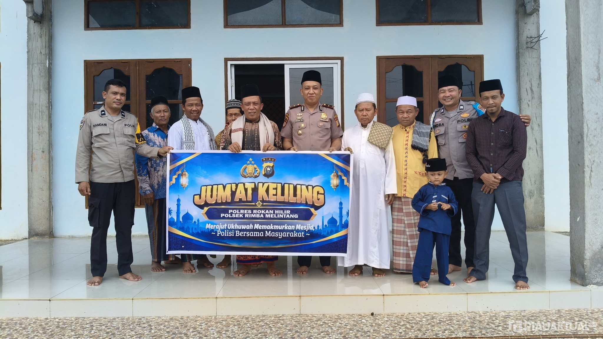 Jumat Keliling, Kapolsek Rimba Melintang Sampaikan Pesan Kamtibmas