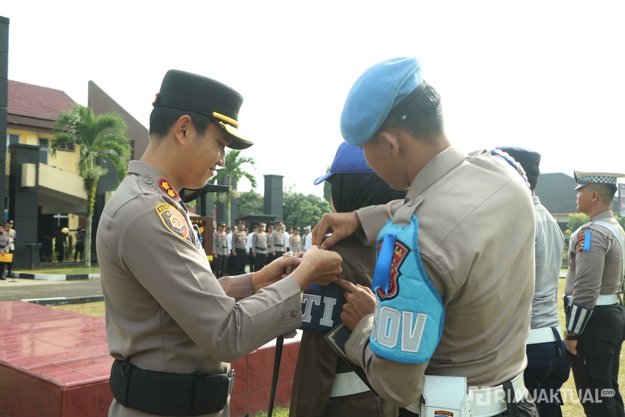 Kapolres Kuansing Pimpin Apel Operasi Patuh Lancang Kuning 2026