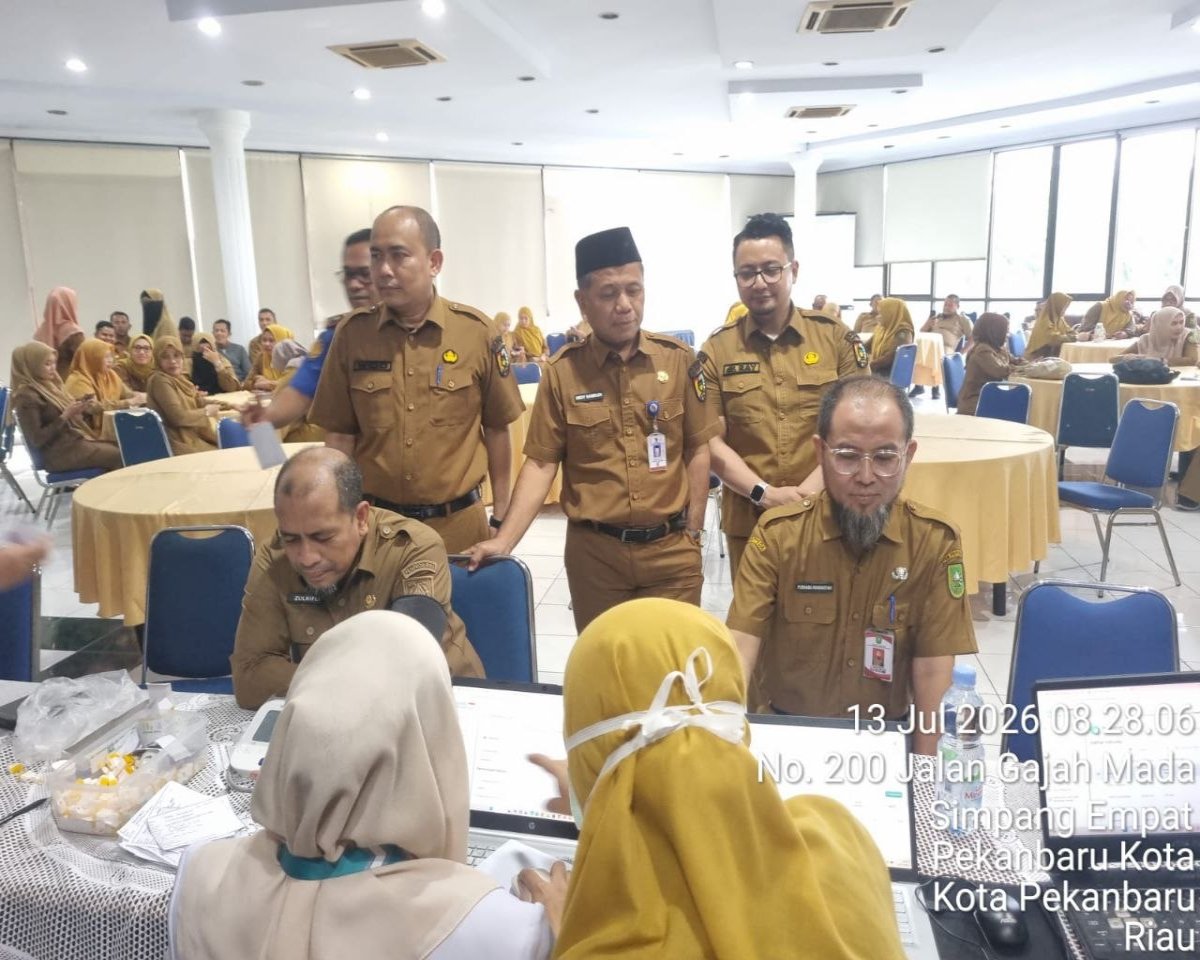 Kolaborasi Bersama Pemko Pekanbaru, 200 ASN Bappeda Riau Ikuti CKG
