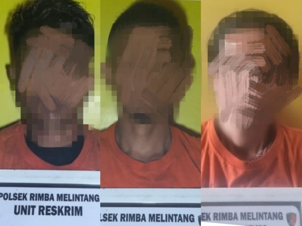 Tiga Tersangka Pengedar Sabu Diciduk Polsek Rimba Melintang