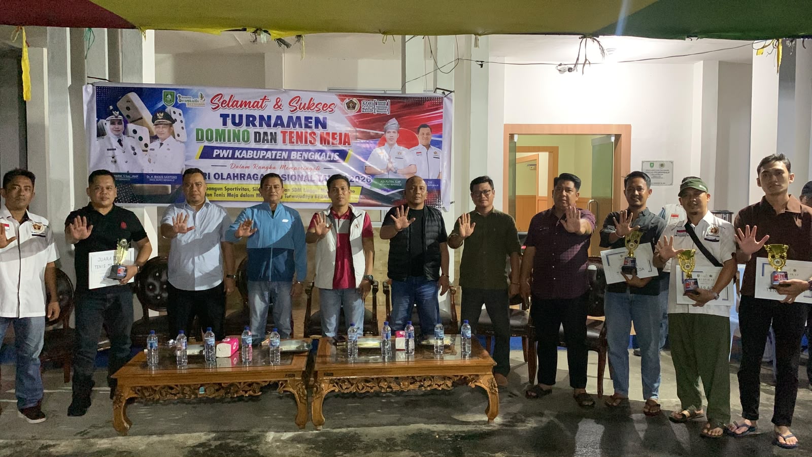 Turnamen Domino dan Tenis Meja SIWO PWI Bengkalis 2026 Resmi Ditutup