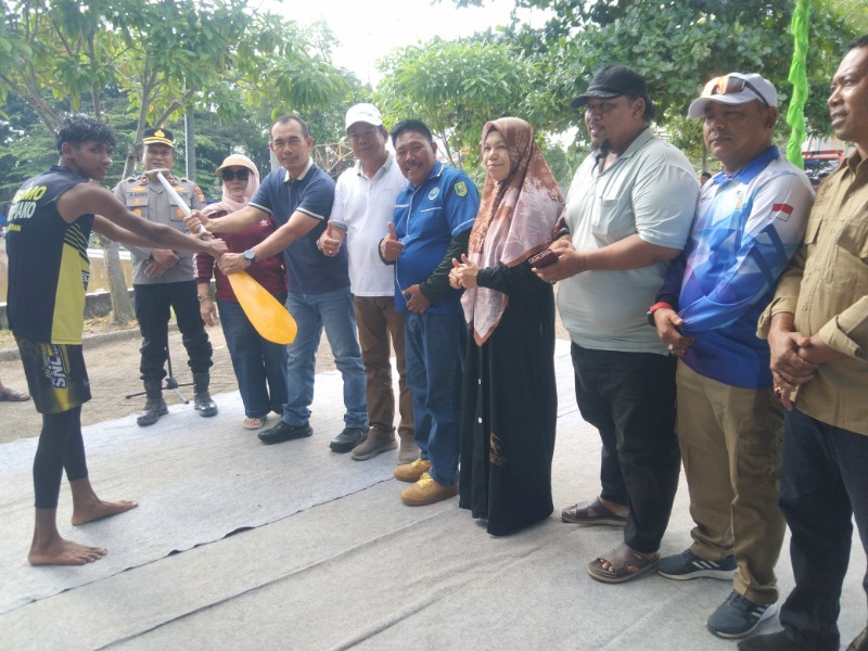 Pacu Sampan Kocik di Danau Meduyan Digelar Perdana, Wabup Inhu: Bisa Jadi Wisata Tahunan