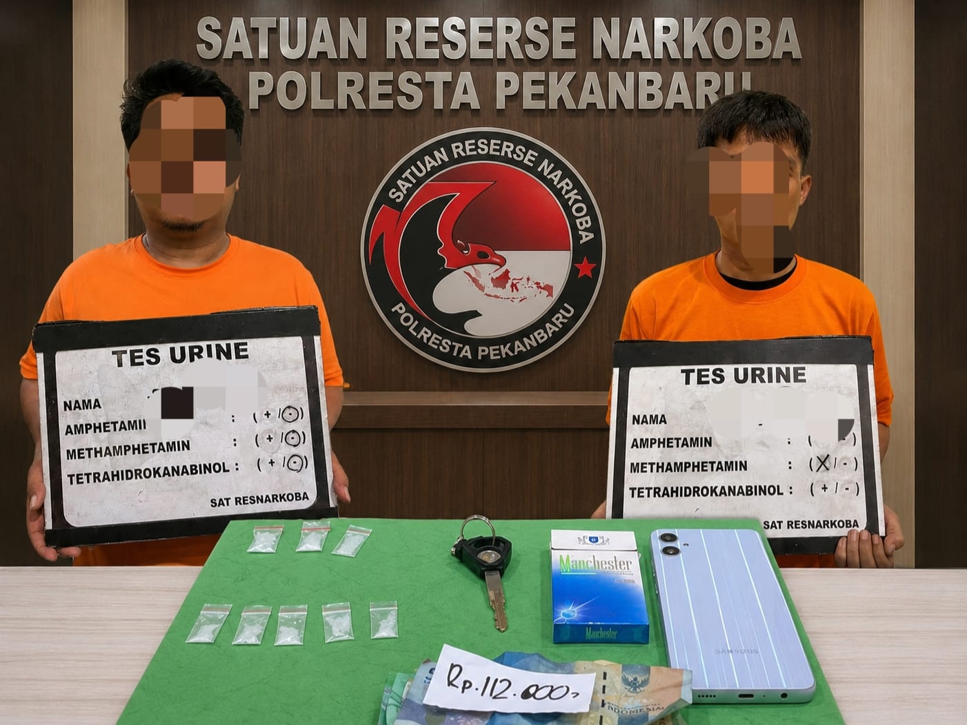 Polisi Undercover Buy di Kampung Terendam Pekanbaru, 2 Pria Ditangkap