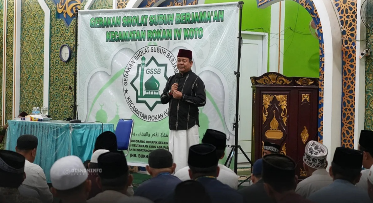GSSB di Lubuk Betung, Pemkab Rohul Santuni Yatim Piatu dan Dorong Program 145 Masjid Paripurna