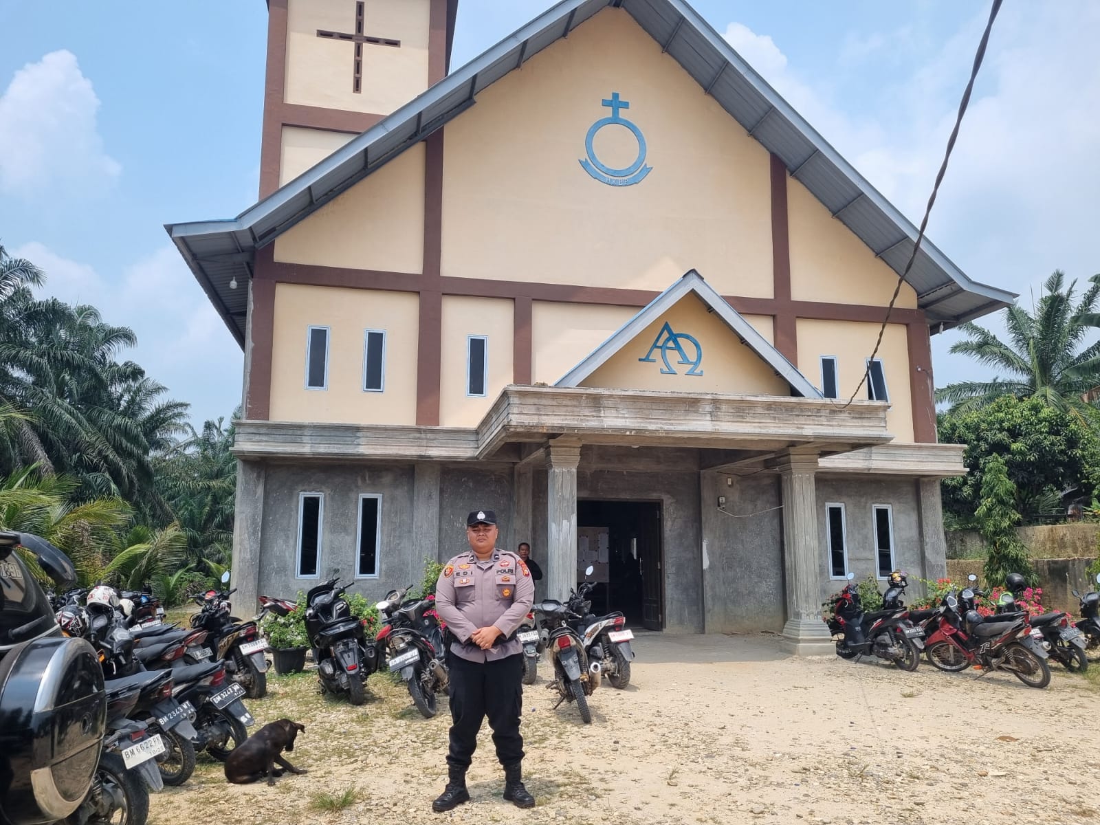 Polisi Amankan Ibadah Jumat Agung di Bangko Pusako, 9 Gereja Dijaga Ketat