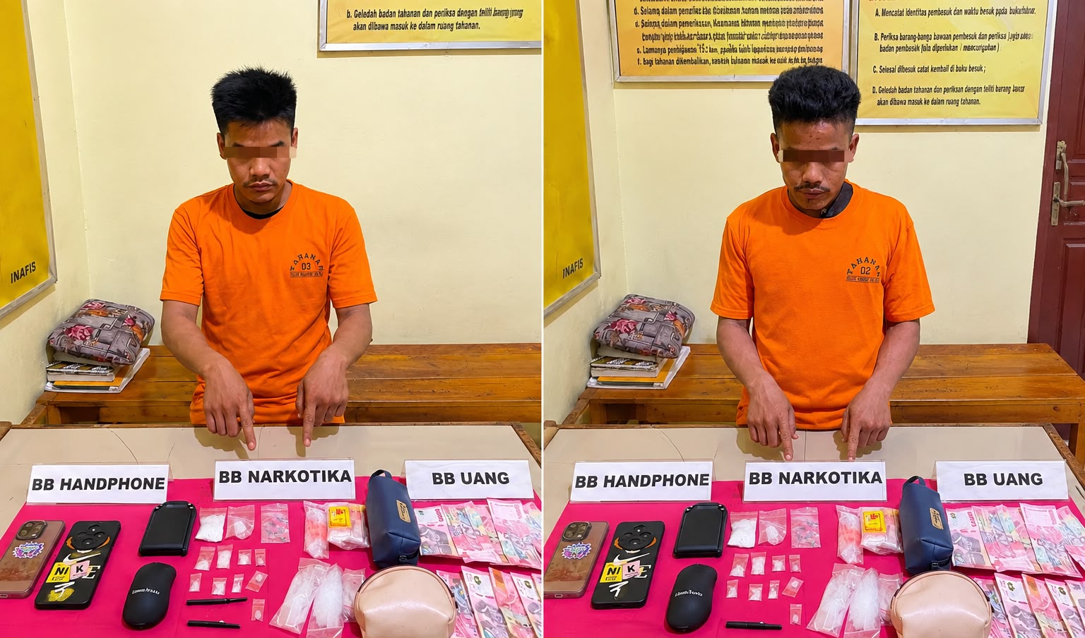 Polisi Tangkap 2 Pemuda di Kampar, Sabu 20,94 Gram dan 17 Ekstasi Disita