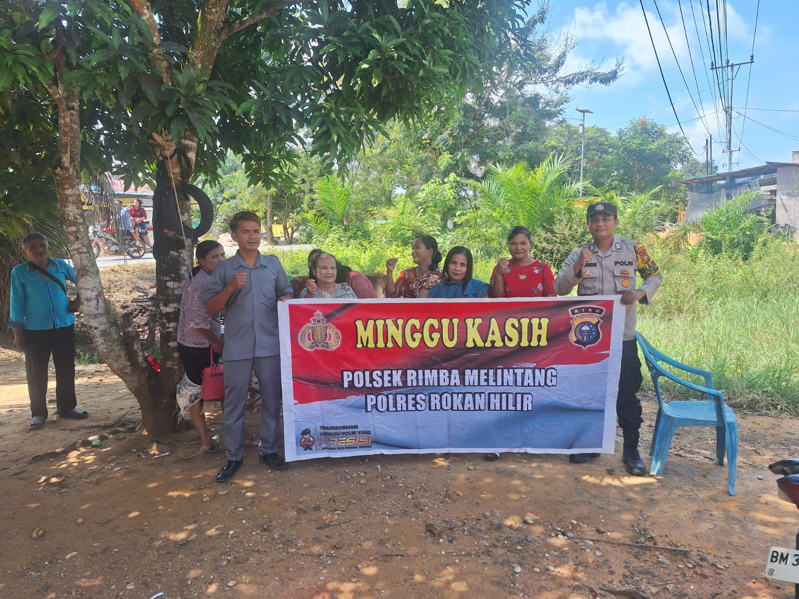 Minggu Kasih di GPdI Seremban Jaya, Polsek Rimba Melintang Ingatkan Jemaat Waspada Curanmor