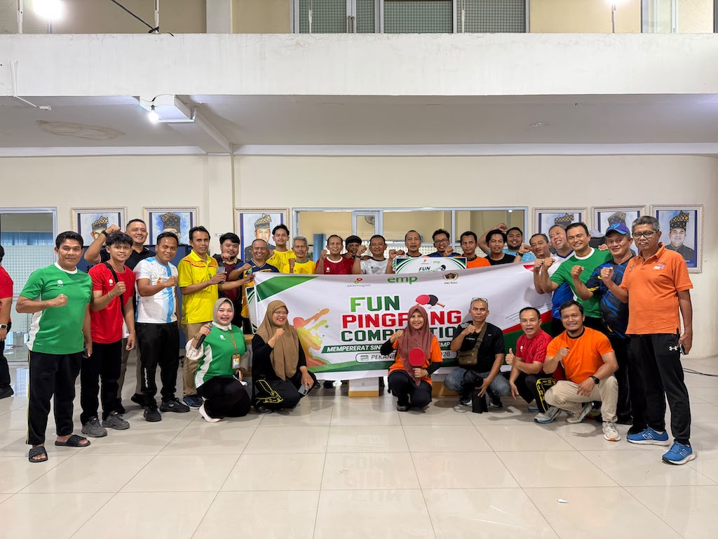 PWI Riau Juara Persahabatan Tenis Meja, Perkuat Sinergi dengan SKK Migas Sumbagut dan EMP Bentu