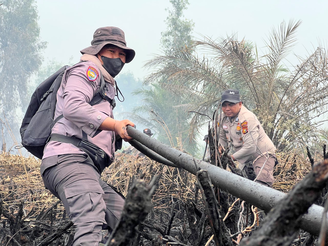 Karhutla Dayun Siak Belum Padam, Water Bombing Kembali Dikerahkan
