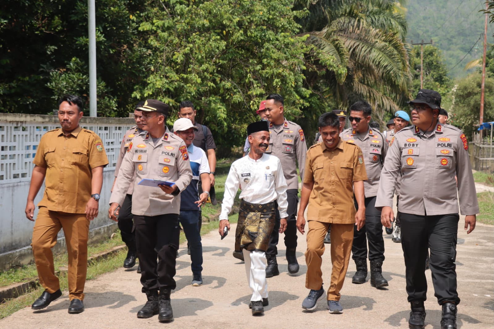 Kapolres Kampar Cek Kesiapan Lokasi Ekspedisi Merah Putih Presisi di Tanjung Belit Selatan