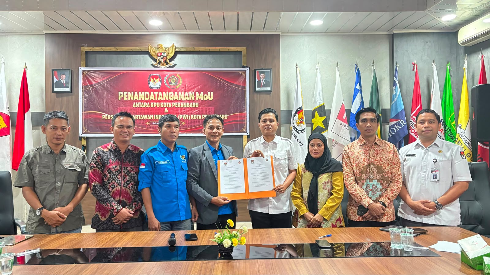 PWI Pekanbaru dan KPU Jalin Kerja Sama, Perkuat Tugas dan Fungsi Kelembagaan 