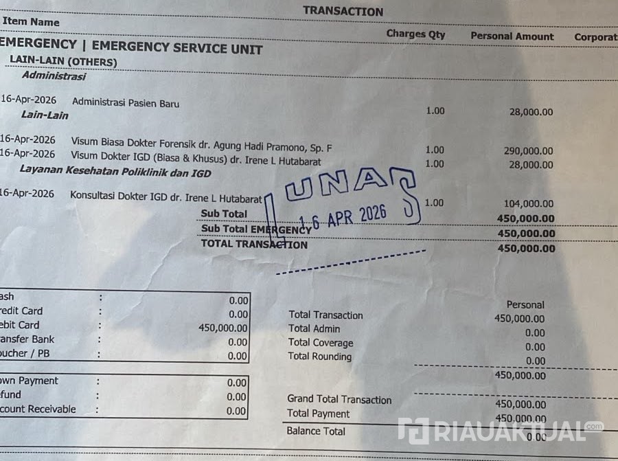 Korban Penganiayaan Pertanyakan Hasil Visum yang Tak Kunjung Diterbitkan RS Santa Elisabeth Batam