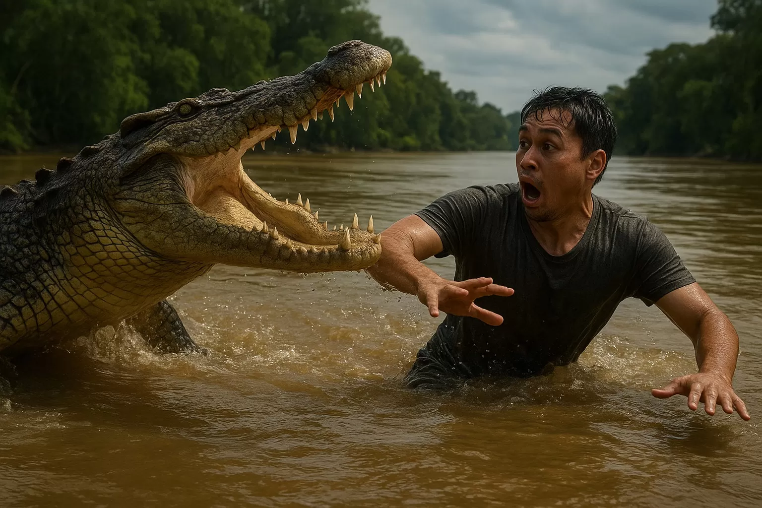 Warga Inhu Diduga Diterkam Buaya Saat Mancing, Jenazah Ditemukan Tak Utuh