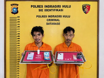 Sempat Terjadi Kejar-Kejaran, Akhirnya Satresnarkoba Polres Inhu Ringkus Dua Pengedar Sabu