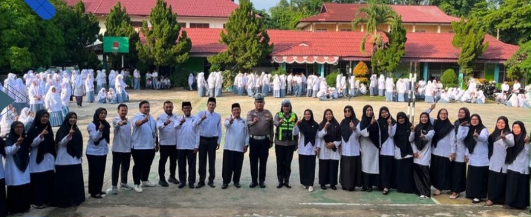 Police Goes to School, Satlantas Polres Kampar Edukasi Pelajar MAN 1 Kuok soal Keselamatan Berkendara