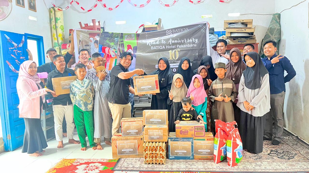 Rayakan 10 Tahun Perjalanan, BATIQA Hotel Pekanbaru Berbagi Kebahagiaan dengan Anak Panti