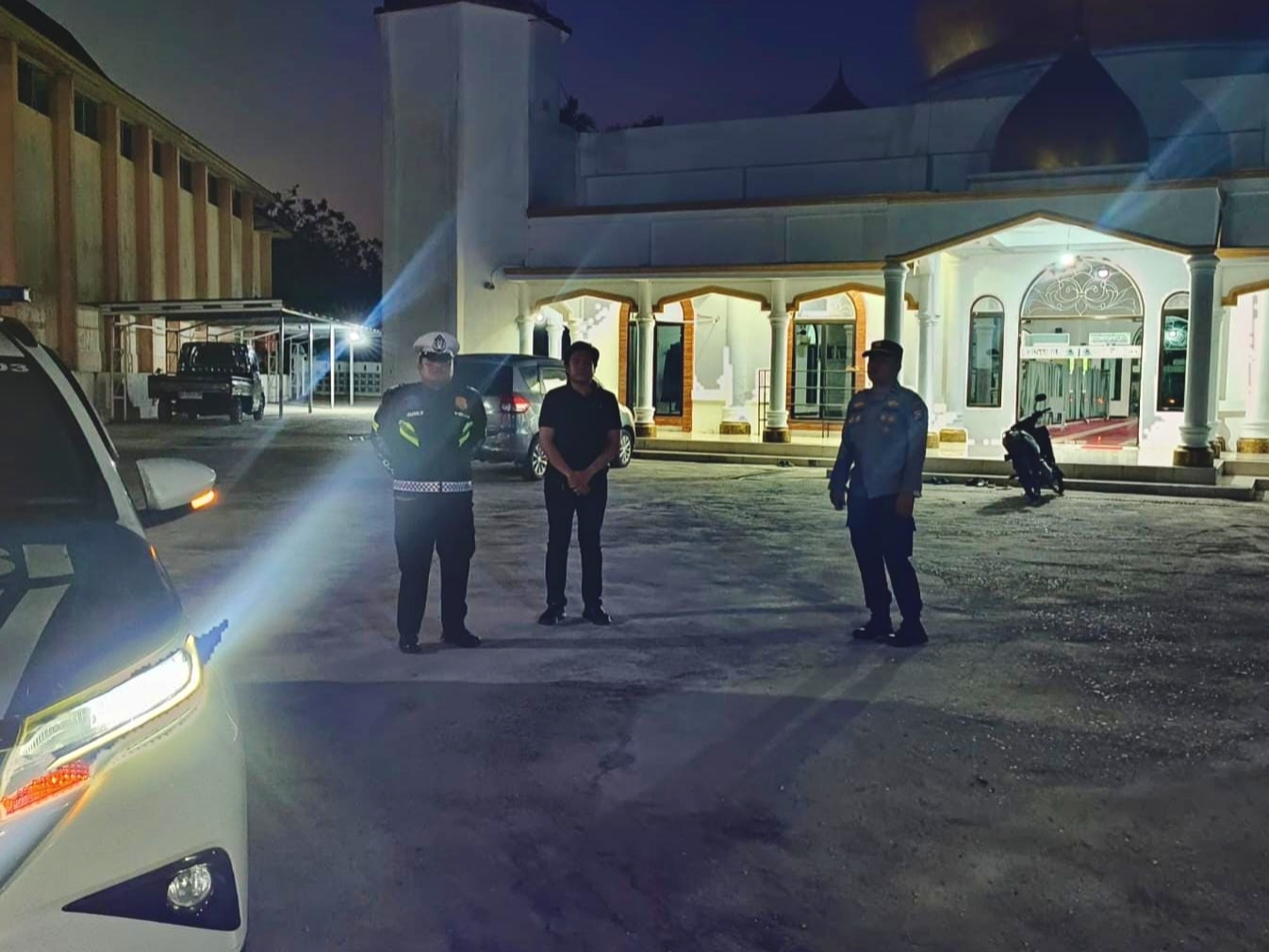 Patroli Subuh Blue Light Satlantas Polres Siak Sasar Jalur Rawan Balap Liar