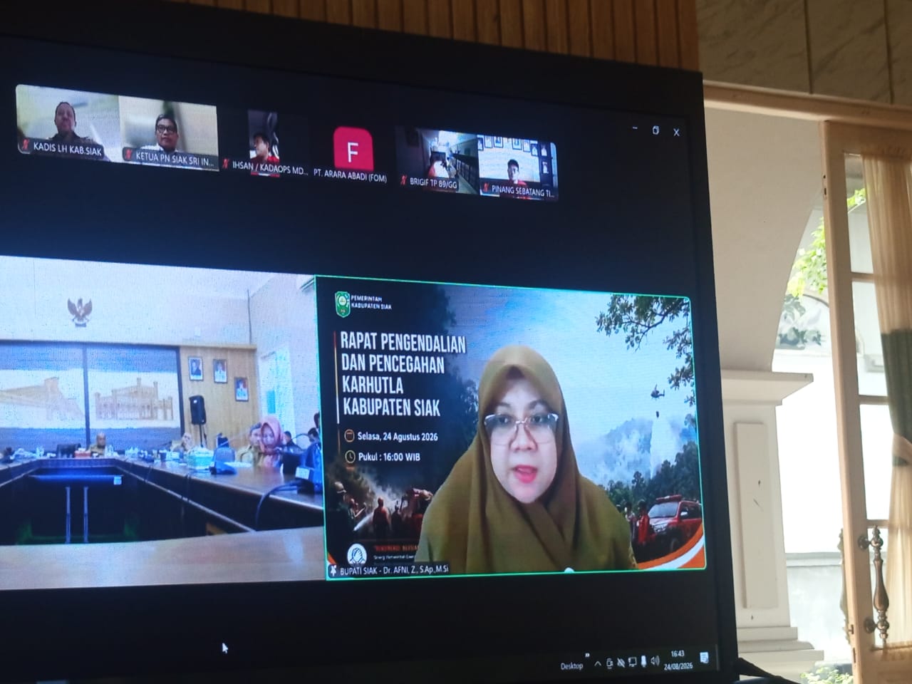 Bupati Siak Minta Pemilik Lahan Bertanggung Jawab Cegah Karhutla