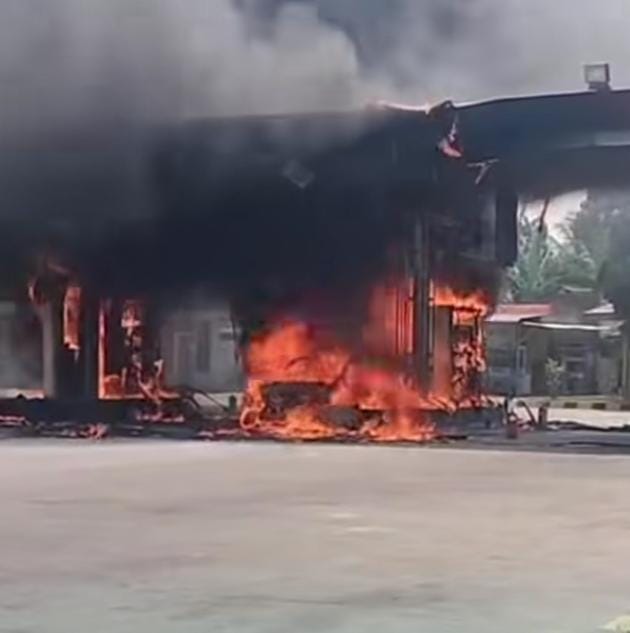 SPBU di Pelalawan Terbakar, Api Diduga Berasal dari Minibus Isi Pertalite