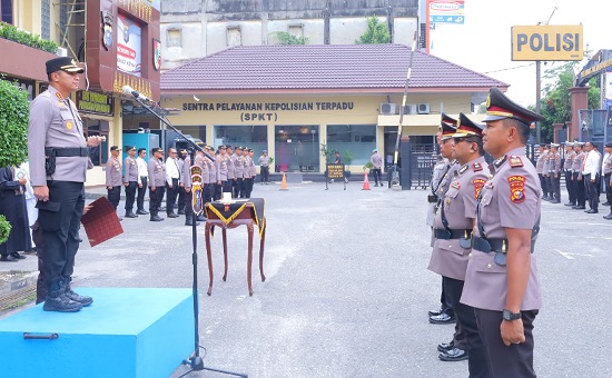 Rotasi Jabatan Polresta Pekanbaru, Kabag Ren hingga Kapolsek Kulim Berganti