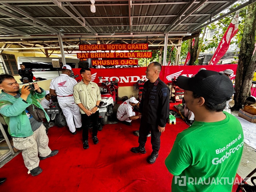 Polda Riau: Ojol di Pekanbaru Kini Punya Bengkel Gratis