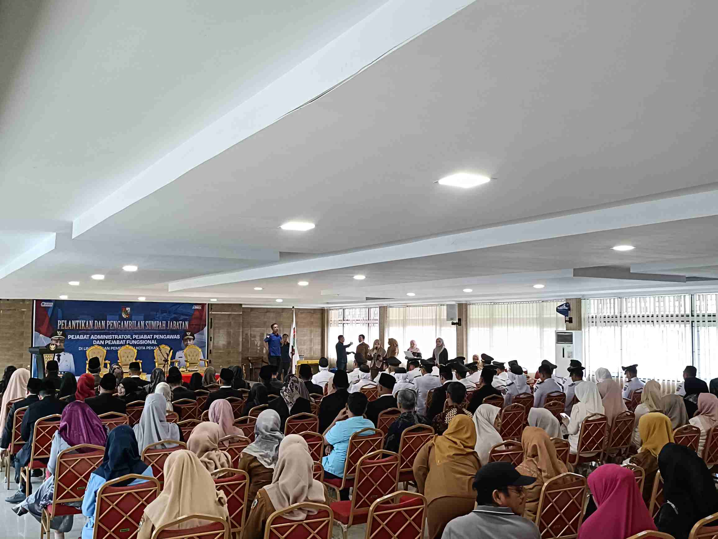 Puluhan Pejabat Pemko Pekanbaru Mulai Padati MPP Jelang Pelantikan 