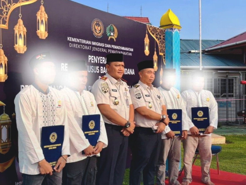 815 Warga Binaan Lapas Pasir Pangaraian Terima Remisi Idulfitri, 4 Orang Langsung Bebas
